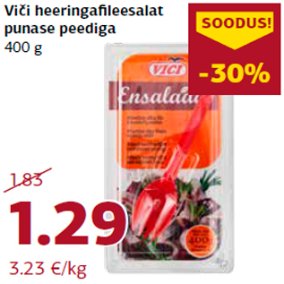 Allahindlus - Viči heeringafileesalat punase peediga 400 g