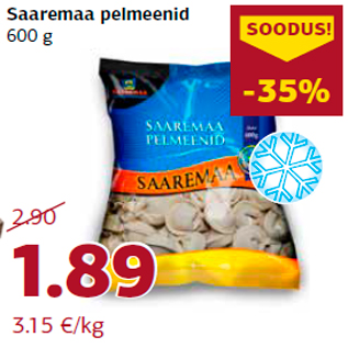 Allahindlus - Saaremaa pelmeenid 600 g