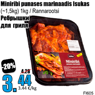 Allahindlus - Miniribi punases marinaadis Isukas