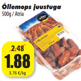 Allahindlus - Õllemops juustuga 500g / Atria