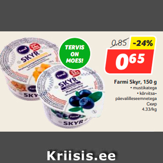 Allahindlus - Farmi Skyr, 150 g