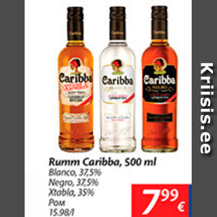 Allahindlus - Rumm Caribba, 500 ml