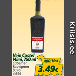 Allahindlus - Vein Castel Mimi, 750 ml