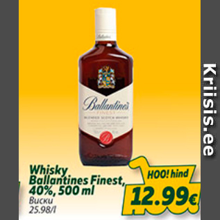 Allahindlus - Whisky Ballantines Finest