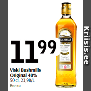 Allahindlus - Viski Bushmills Origina