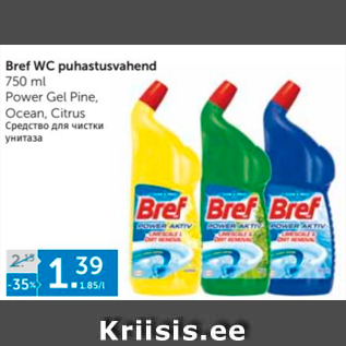 Allahindlus - Bref WC puhastusvahend 750 ml