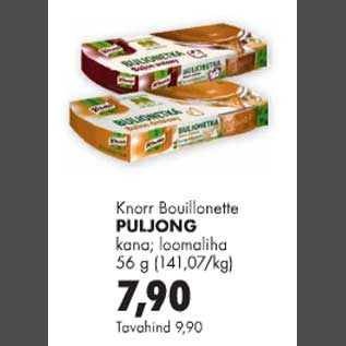 Allahindlus - Knorr Bouillonette Puljong