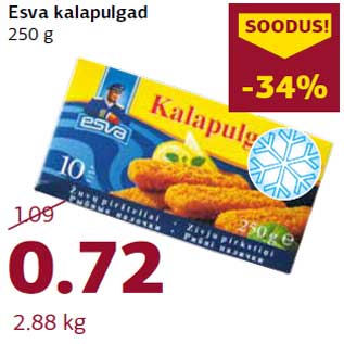 Allahindlus - Esva kalapulgad 250 g