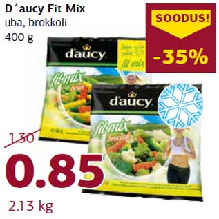 Allahindlus - D´aucy Fit Mix uba, brokkoli 400 g