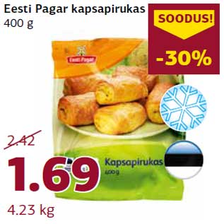 Allahindlus - Eesti Pagar kapsapirukas 400 g