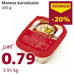 Allahindlus - Mamma kartulisalat 200 g