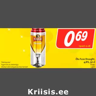 Allahindlus - Õlu Faxe Draught