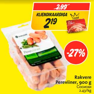 Allahindlus - Rakvere Pereviiner, 900 g