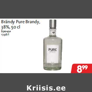 Allahindlus - Brändy Pure Brandy, 38%, 50 cl