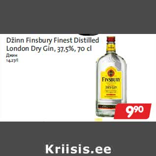 Allahindlus - Džinn Finsbury Finest Distilled London Dry Gin, 37,5%, 70 cl