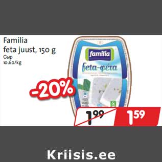 Allahindlus - Familia feta juust, 150 g