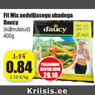 Allahindlus - Fit Mix aedviljasegu ubadega Daucy