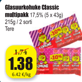 Allahindlus - Glasuurkohuke Classic multipakk