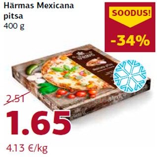 Allahindlus - Härmas Mexicana pitsa 400 g