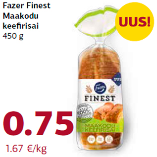 Allahindlus - Fazer Finest Maakodu keefirisai 450 g