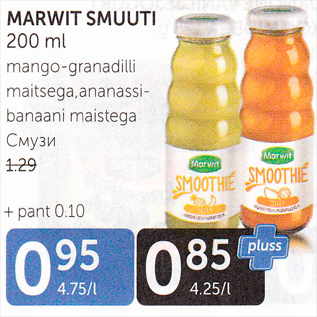 Allahindlus - MARWIT SMUUTI 200 ML