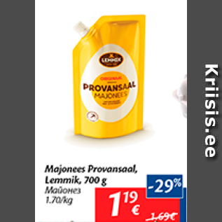 Allahindlus - Majonees Provansaal, Lemmik, 700 g