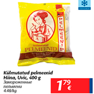 Allahindlus - Külmutatud pelmeenid Hiina, Uvic, 400 g