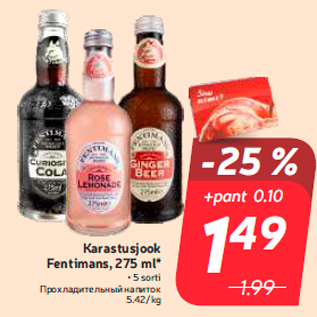 Allahindlus - Karastusjook Fentimans, 275 ml*