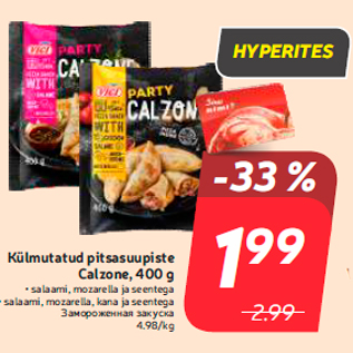 Allahindlus - Külmutatud pitsasuupiste Calzone, 400 g