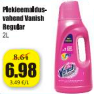 Allahindlus - Plekieemaldusvahend Vanish Regular 2L