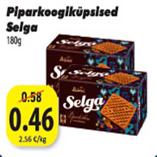 Allahindlus - Piparkoogiküpsised Selga 180g