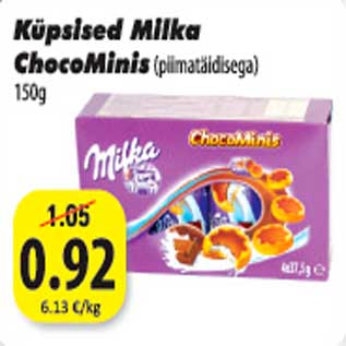 Allahindlus - Küpsised Milka Choco Minis 150g