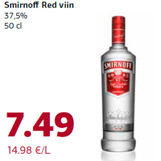 Allahindlus - Smirnoff Red viin