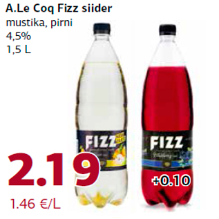 Allahindlus - A.Le Coq Fizz siider