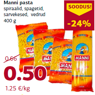 Allahindlus - Manni pasta