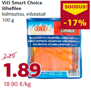 Allahindlus - Viči Smart Choice lõhefilee