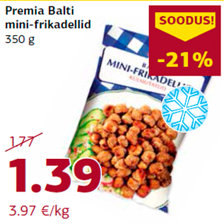 Allahindlus - Premia Balti mini-frikadellid 350 g