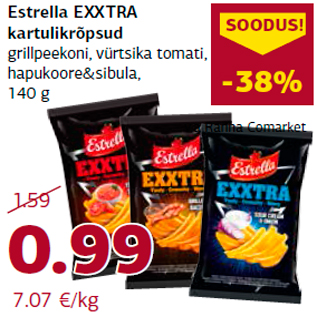 Allahindlus - Estrella EXXTRA kartulikrõpsud