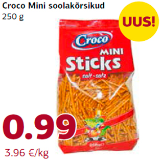 Allahindlus - Croco Mini soolakõrsikud 250 g