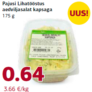 Allahindlus - Pajusi Lihatööstus aedviljasalat kapsaga 175 g