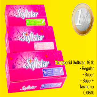 Allahindlus - Tampoonid Softstar regular super super+