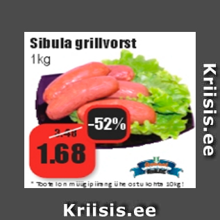 Allahindlus - Sibula grillvorst