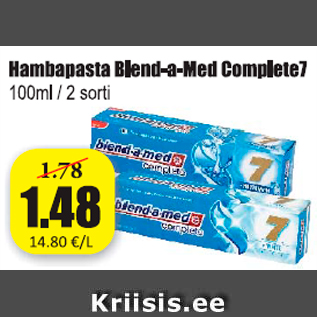 Allahindlus - Hambapasta Blend-a-Med Complete7