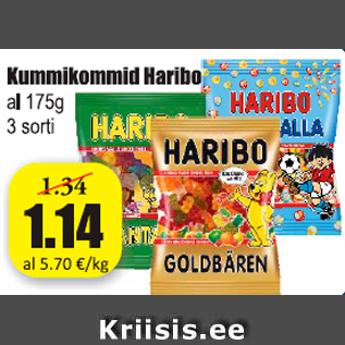 Allahindlus - Kummikommid Haribo