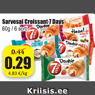 Allahindlus - Sarvesai Croissant 7 Daus