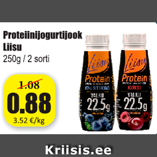 Allahindlus - Proteiinijogurtijook Liisu