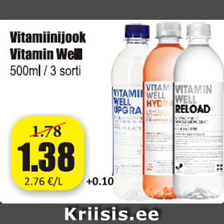 Allahindlus - Vitamiinijook Vitamin Well