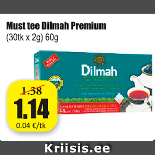 Allahindlus - Must tee Dilmah Premium