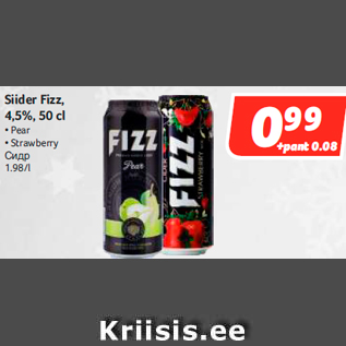 Allahindlus - Siider Fizz, 4,5%, 50 cl