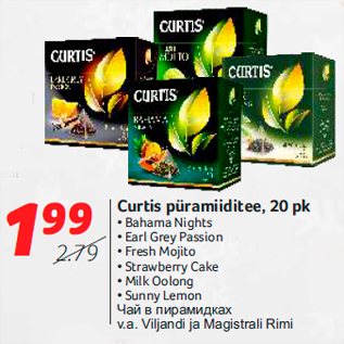 Allahindlus - Curtis püramiiditee, 20 pk